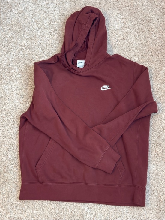 Nike Other - Nike Men’s Maroon Pullover Hoodie with White Logo